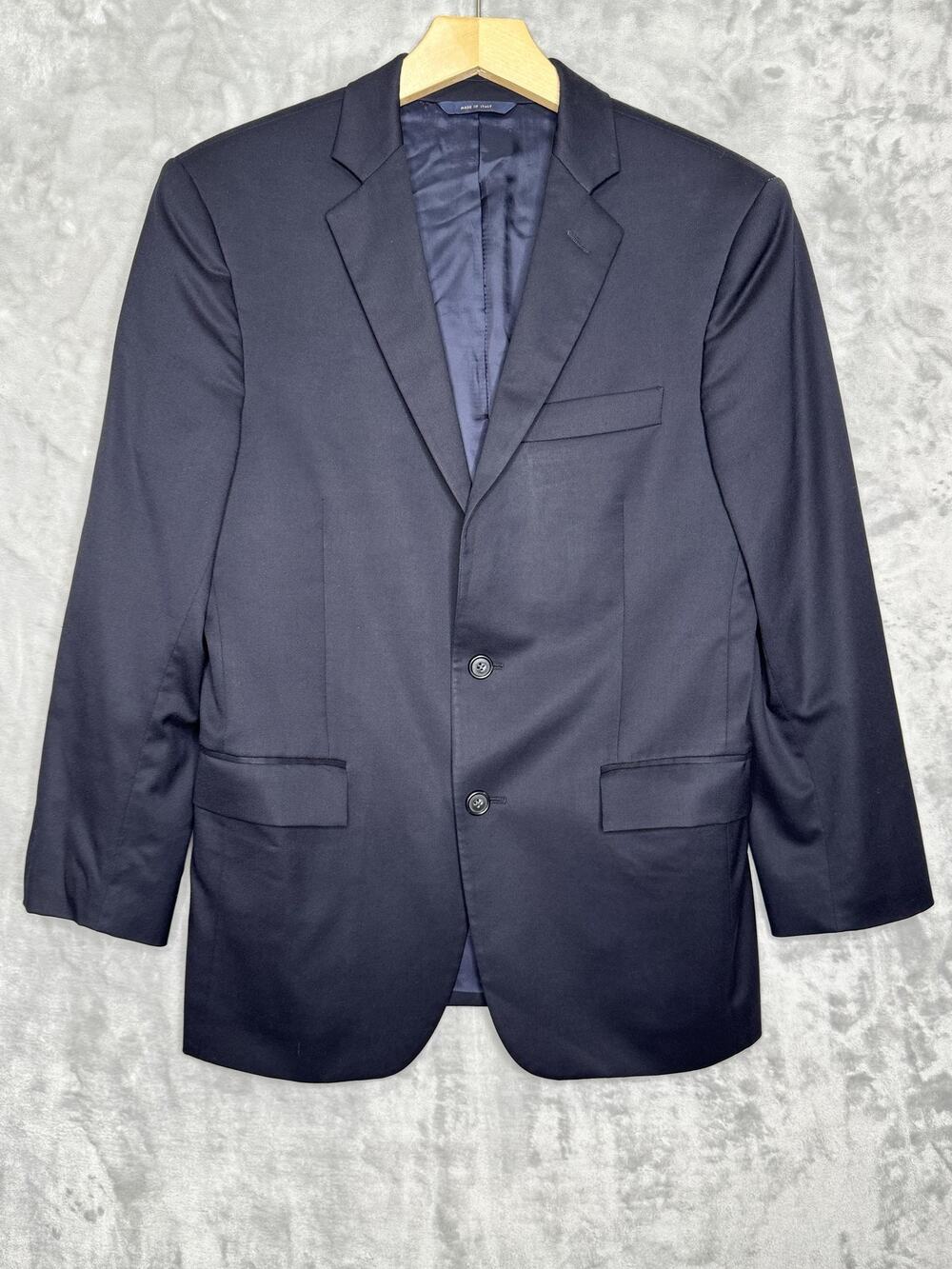 Brooks Brothers Blazer Men 36S Blue 1818 Regent Wool Suit Jacket Made Italy Coat